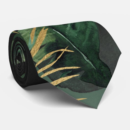 Tropisch palmhuwelijk stropdas (Opgerold)