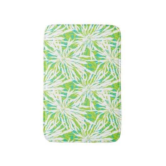 Tropisch palmlederen patroon badmat (Voorkant Verticaal)