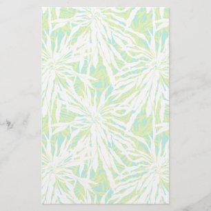 Tropisch palmlederen patroon briefpapier