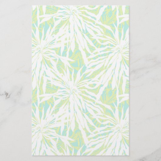 Tropisch palmlederen patroon briefpapier (Voorkant)