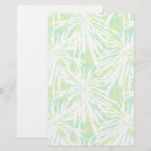 Tropisch palmlederen patroon briefpapier (Voorkant / Achterkant)