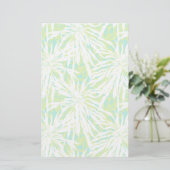Tropisch palmlederen patroon briefpapier (Staand voorkant)