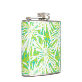 Tropisch palmlederen patroon heupfles (Rechts)