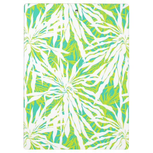 Tropisch palmlederen patroon klembord (Achterkant)