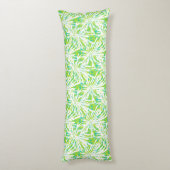 Tropisch palmlederen patroon lichaamskussen (Achterkant (Verticaal))