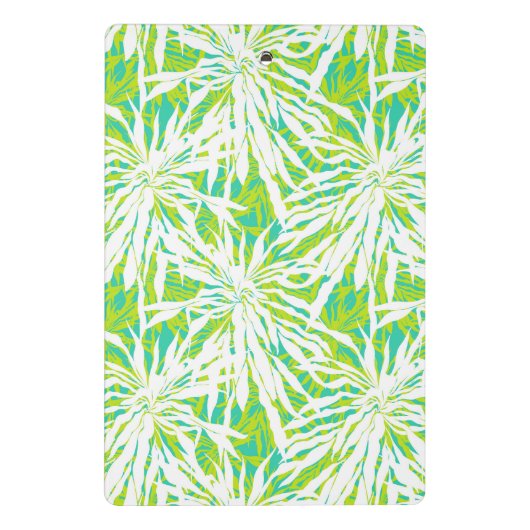 Tropisch palmlederen patroon mini klembord (Achterkant)