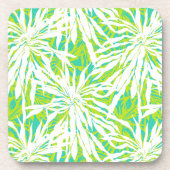 Tropisch palmlederen patroon onderzetter (Voorkant)