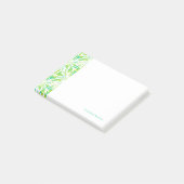 Tropisch palmlederen patroon post-it® notes (Schuin)
