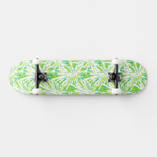 Tropisch palmlederen patroon skateboard (Horizontaal)