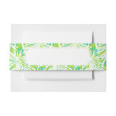 Tropisch palmlederen patroon uitnodigingen wikkel (Voorkant Voorbeeld)