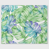 Tropisch palmleurenpatroon cadeaupapier (Vlak)