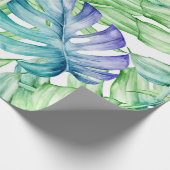 Tropisch palmleurenpatroon cadeaupapier (Hoek)
