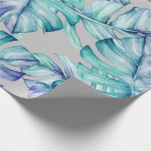 Tropisch palmleurenpatroon cadeaupapier (Hoek)