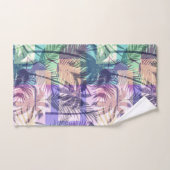 Tropisch palmpatroonhanddoekset bad handdoek (Handdoek)
