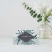 Tropisch palmrond visitekaartje (Staand voorkant)