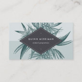 Tropisch palmrond visitekaartje (Voorkant)