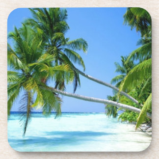 Tropisch palmstrand! drankjes onderzetter