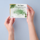 Tropisch palmTime Capsule Advice BridalShower-kaar Flyer (Hand)