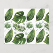 Tropisch palmTime Capsule Advice BridalShower-kaar Flyer (Achterkant)