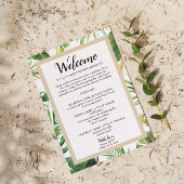 Tropisch palmwandelwagentje kaart