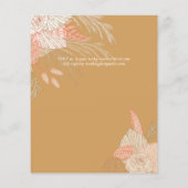 Tropisch Pampagras Terracotta Bruiloft (Achterkant)