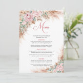 Tropisch pampasgras en blos en groen menu (Staand voorkant)