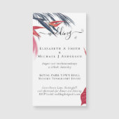 Tropisch Pampasgras Navy Bes Bruiloft (Voorkant)