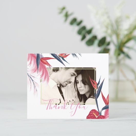 Tropisch Pampasgras Navy Bes Bruiloft (Staand voorkant)