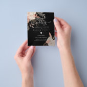 Tropisch Pampasgras Terracotta Bruiloft Flyer (Hand)