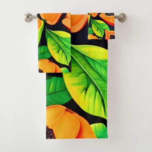 Tropisch Papaya Paradijs Bad Handdoek (Insitu)