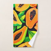 Tropisch Papaya Paradijs Bad Handdoek (Handdoek)