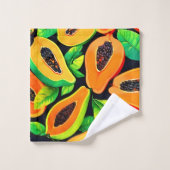 Tropisch Papaya Paradijs Bad Handdoek (Wasdoekje)