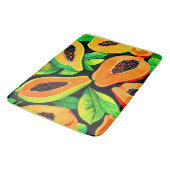 tropisch papaya paradijs badmat (Gekanteld)
