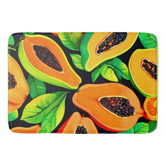 tropisch papaya paradijs badmat (Voorkant)