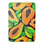 tropisch papaya paradijs badmat (Voorkant Verticaal)