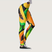 tropisch papaya paradijs leggings (Rechts)