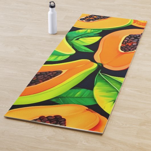 tropisch papaya paradijs yogamat (In situ)