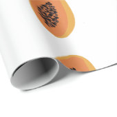 Tropisch papier afdrukken fruitig Oranje wit (Rol Hoek)