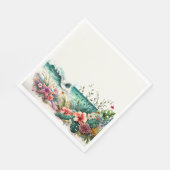 Tropisch papier voor dames, Luncheon Napkin Servet (Hoek)