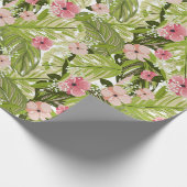 Tropisch papier voor flessen en bladeren (Hoek)