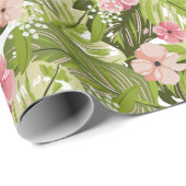 Tropisch papier voor flessen en bladeren (Rol Hoek)