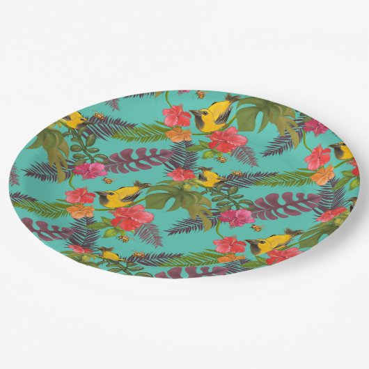 Tropisch Papieren Bordje (Gekanteld)