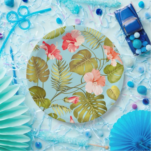 Tropisch Papieren Bordje (Feest)