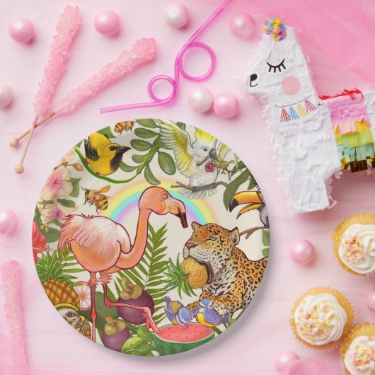 Tropisch Papieren Bordje (Feest)