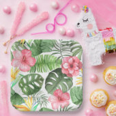 tropisch papieren bordje (Feest)