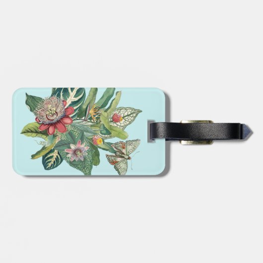 Tropisch paradijs bagagelabel (Achterkant horizontaal)