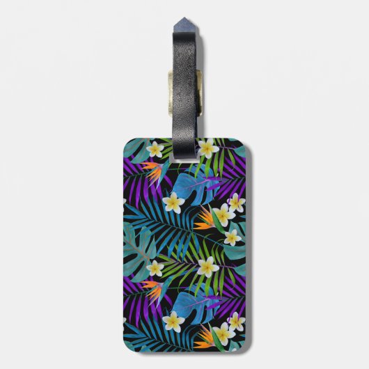 Tropisch Paradijs Bagagelabel (Achterkant verticaal)