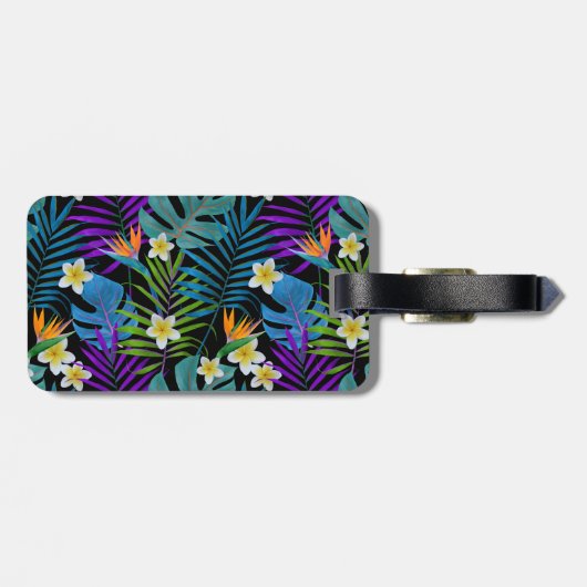 Tropisch paradijs bagagelabel (Achterkant horizontaal)