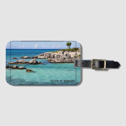 Tropisch Paradijs Bermuda Bagagelabel (Voorkant (horizontaal))