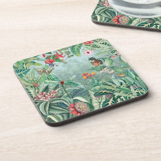 Tropisch paradijs bier onderzetter (Linkerzijde)